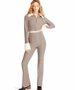STEVEMADDEN WOMEN'S CLOTHING CELESTE PANT BROWN