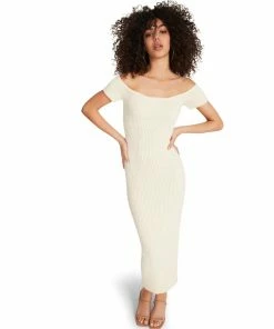 STEVEMADDEN Shop All RIBBED MAXI BEIGE