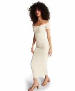 STEVEMADDEN Shop All RIBBED MAXI BEIGE