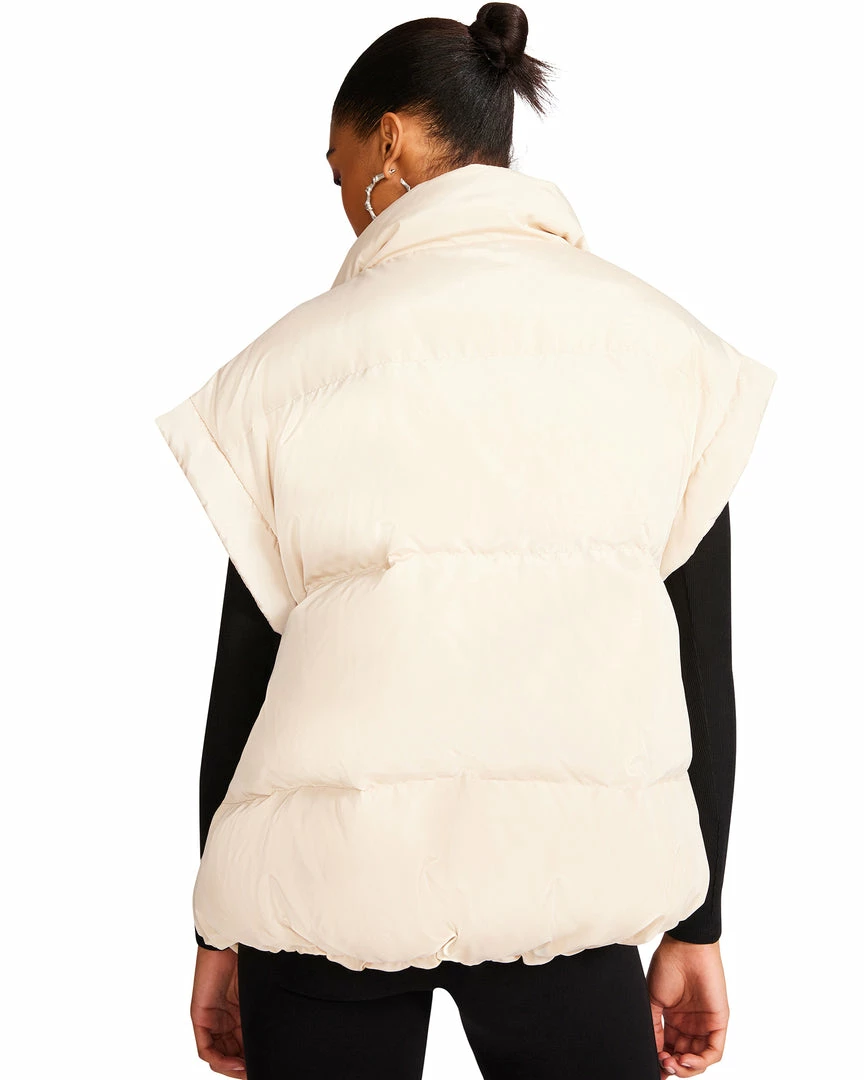 STEVEMADDEN LEIA VEST BEIGE WOMEN'S CLOTHING