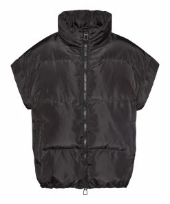 STEVEMADDEN LEIA VEST BLACK WOMEN'S CLOTHING