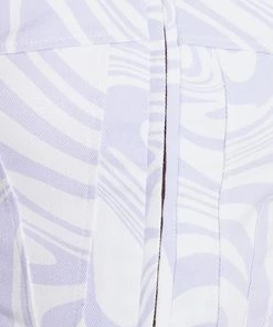 STEVEMADDEN SWIRL DENIM CORSET PURPLE