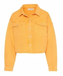 STEVEMADDEN DENIM JACKET ORANGE NEW & NOW