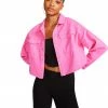 STEVEMADDEN NEW & NOW DENIM JACKET PINK