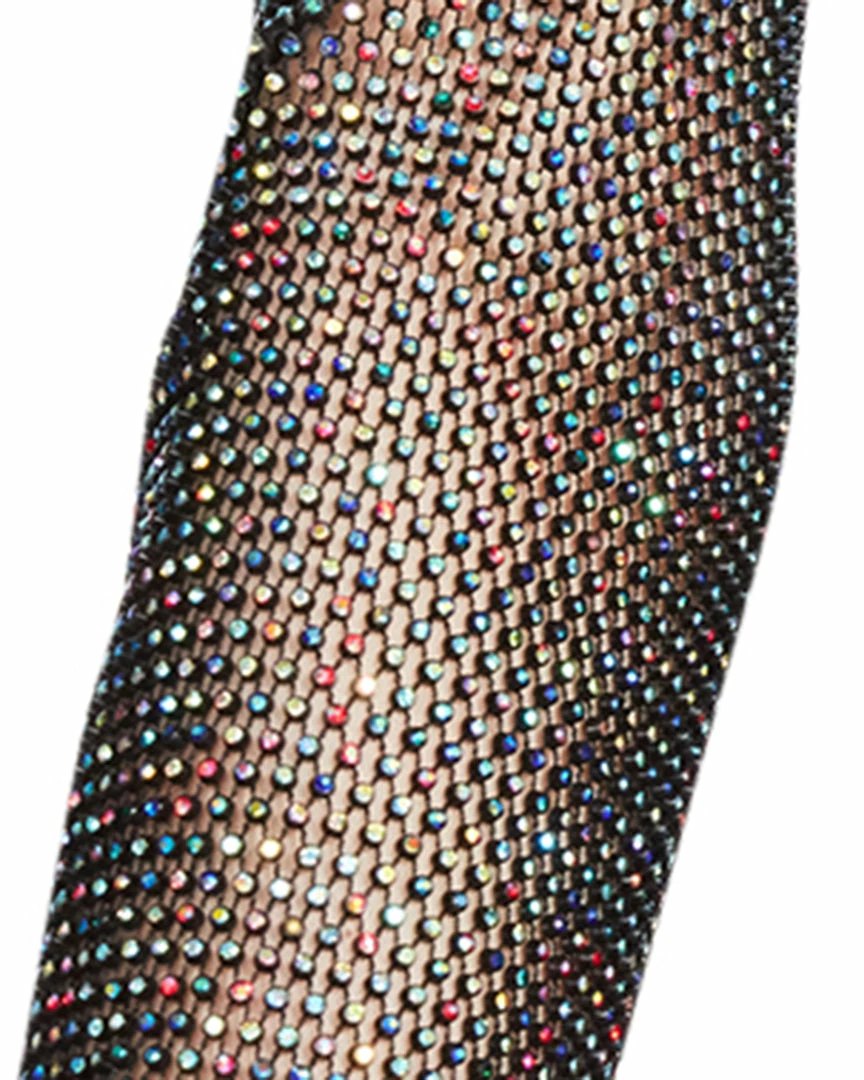 STEVEMADDEN RHINESTONE SLEEVE MINI DRESS BLACK WOMEN'S CLOTHING