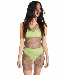 STEVEMADDEN SUNSUIT YELLOW NEON WOMEN'S CLOTHING