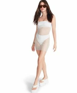 STEVEMADDEN SUNSUIT SET WHITE WOMEN'S CLOTHING
