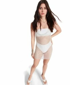 STEVEMADDEN SUNSUIT SET WHITE WOMEN'S CLOTHING