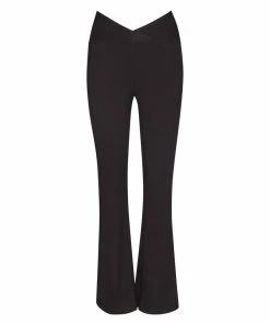 STEVEMADDEN CROSSOVER PANTS BLACK