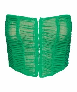 STEVEMADDEN RUCHED CORSET GREEN