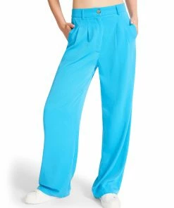 STEVEMADDEN PLEATED TROUSERS BLUE NEW & NOW