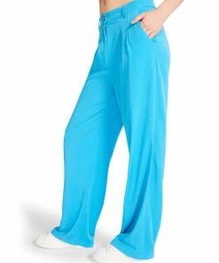 STEVEMADDEN PLEATED TROUSERS BLUE NEW & NOW