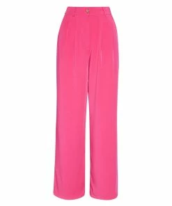 STEVEMADDEN PLEATED TROUSERS FUCHSIA