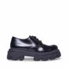 SteveMadden WOMEN’S SHOES HELGA BLACK LEATHER