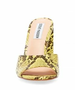 SteveMadden WOMEN’S SHOES CENTRAL YELLOW SNAKE