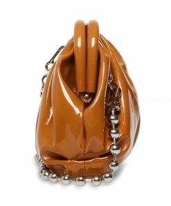 STEVEMADDEN BNIKKI COGNAC PATENT