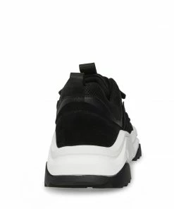 STEVEMADDEN WANDO BLACK/WHITE SUEDE