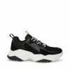 STEVEMADDEN WANDO BLACK/WHITE SUEDE