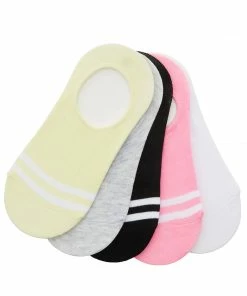 STEVEMADDEN RUGBY STRIPE FOOTIES GREEN MULTI