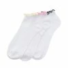 STEVEMADDEN LETTUCE EDGE ANKLE SOCKS WHITE