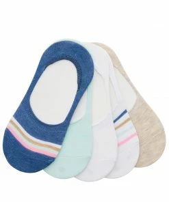 STEVEMADDEN STRIPED FOOTIES BLUE MULTI