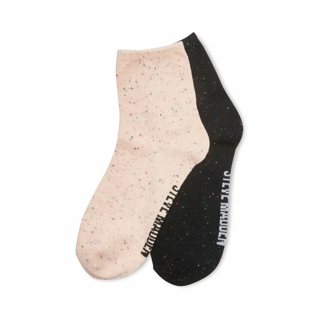 SteveMadden PINK SPECK ANKLET SOCKS BLUSH MULTI