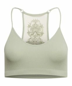 SteveMadden THE ELLA MESH BRALETTE SAGE +