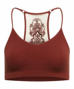 SteveMadden THE ELLA MESH BRALETTE RUST + Tops & Shirts