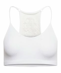 SteveMadden THE ELLA MESH BRALETTE WHITE +
