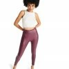 SteveMadden FAUX LEATHER LEGGINGS BURGUNDY
