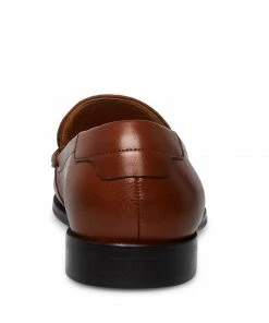 STEVEMADDEN NEW & NOW ADAN BROWN LEATHER