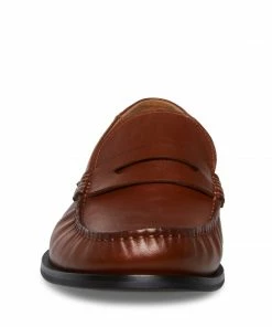 STEVEMADDEN NEW & NOW ADAN BROWN LEATHER