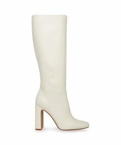 STEVEMADDEN NEW & NOW ALLY WHITE LEATHER