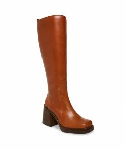 STEVEMADDEN NEW & NOW ANDIEE COGNAC LEATHER