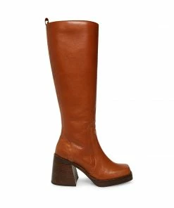 STEVEMADDEN NEW & NOW ANDIEE COGNAC LEATHER
