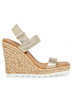 STEVEMADDEN ARDEN GOLD LEATHER