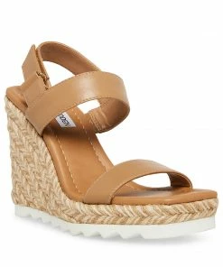 STEVEMADDEN WOMEN’S SHOES ARDEN TAN LEATHER