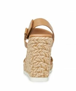 STEVEMADDEN WOMEN’S SHOES ARDEN TAN LEATHER