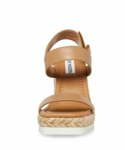 STEVEMADDEN WOMEN’S SHOES ARDEN TAN LEATHER