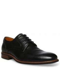 SteveMadden MEN'S BANNON BLACK LEATHER