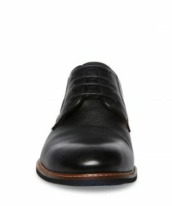SteveMadden MEN'S BANNON BLACK LEATHER