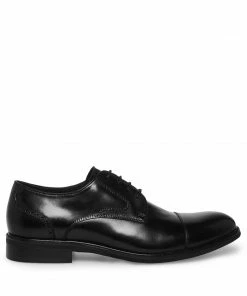 STEVEMADDEN MEN'S BANNY BLACK LEATHER