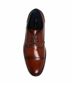STEVEMADDEN BANNY COGNAC LEATHER MEN'S
