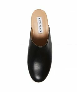 SteveMadden WOMEN’S SHOES BAYRIDGE BLACK LEATHER