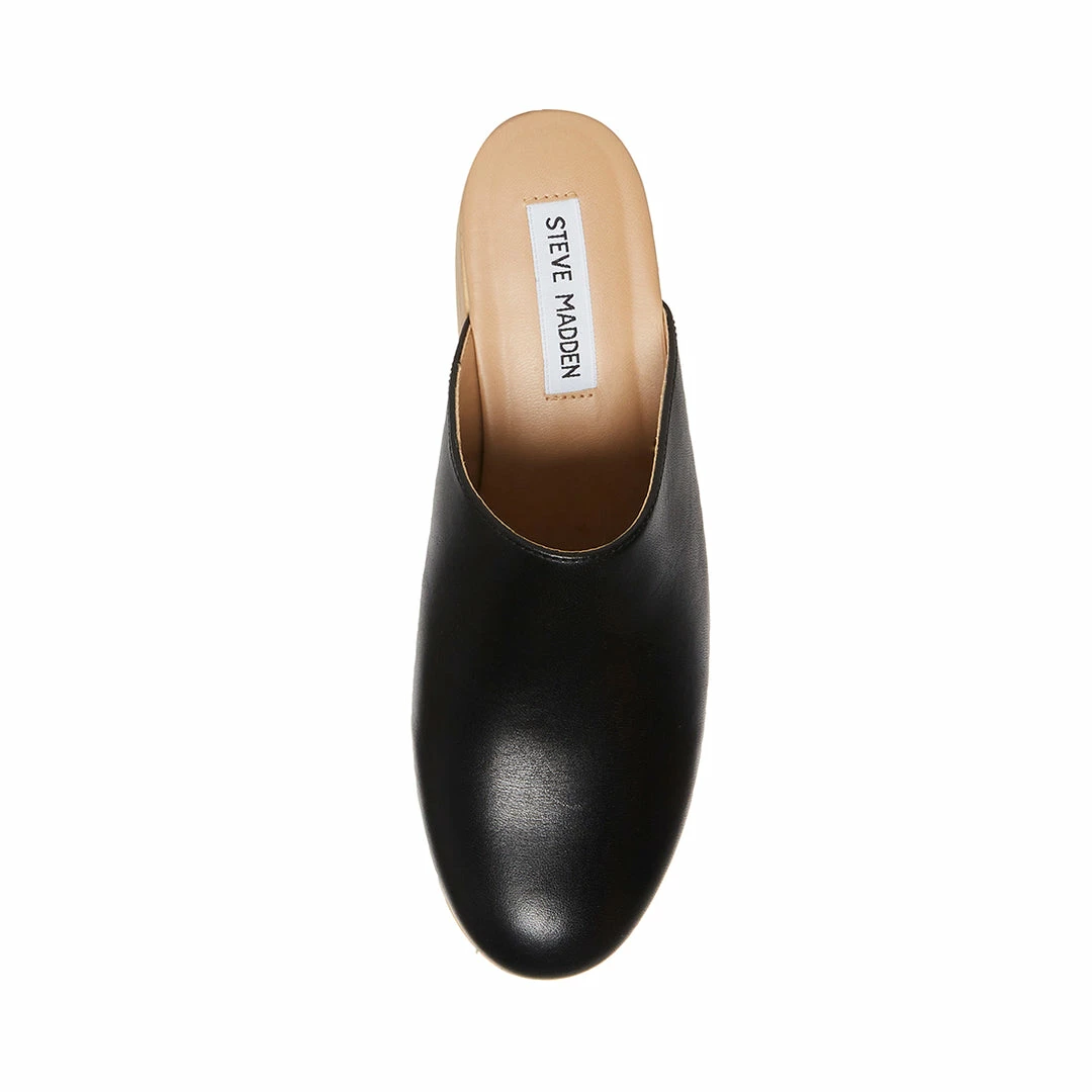 SteveMadden WOMEN’S SHOES BAYRIDGE BLACK LEATHER