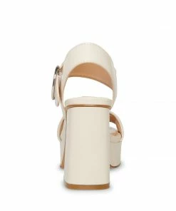 SteveMadden WOMEN’S SHOES BLOOME BONE LEATHER