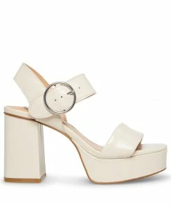 SteveMadden WOMEN’S SHOES BLOOME BONE LEATHER