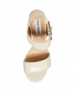 SteveMadden WOMEN’S SHOES BLOOME BONE LEATHER
