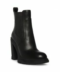 SteveMadden WOMEN’S SHOES BONUS BLACK LEATHER