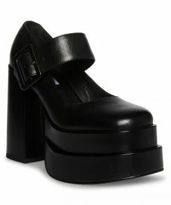 SteveMadden CARLY BLACK LEATHER
